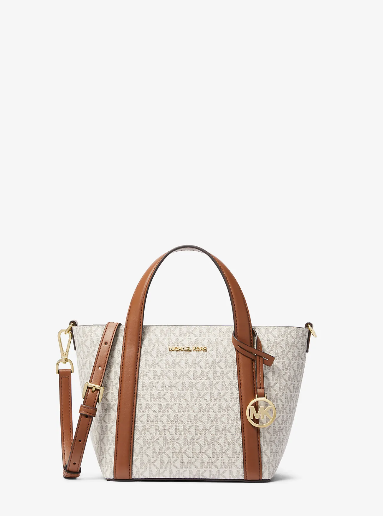 Michael Kors Draagtas Pratt met kenmerkend logo, klein VANILLE Best