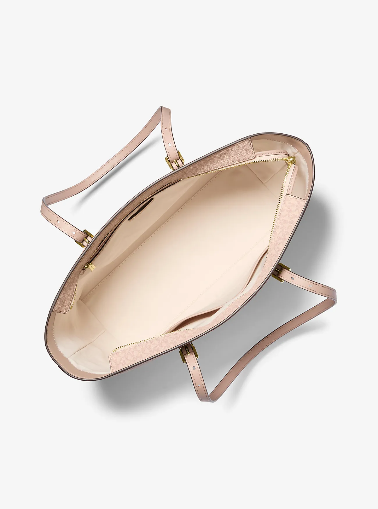 Michael Kors Draagtas Quinn van canvas met kenmerkend logo en leer, groot BALLET Sale
