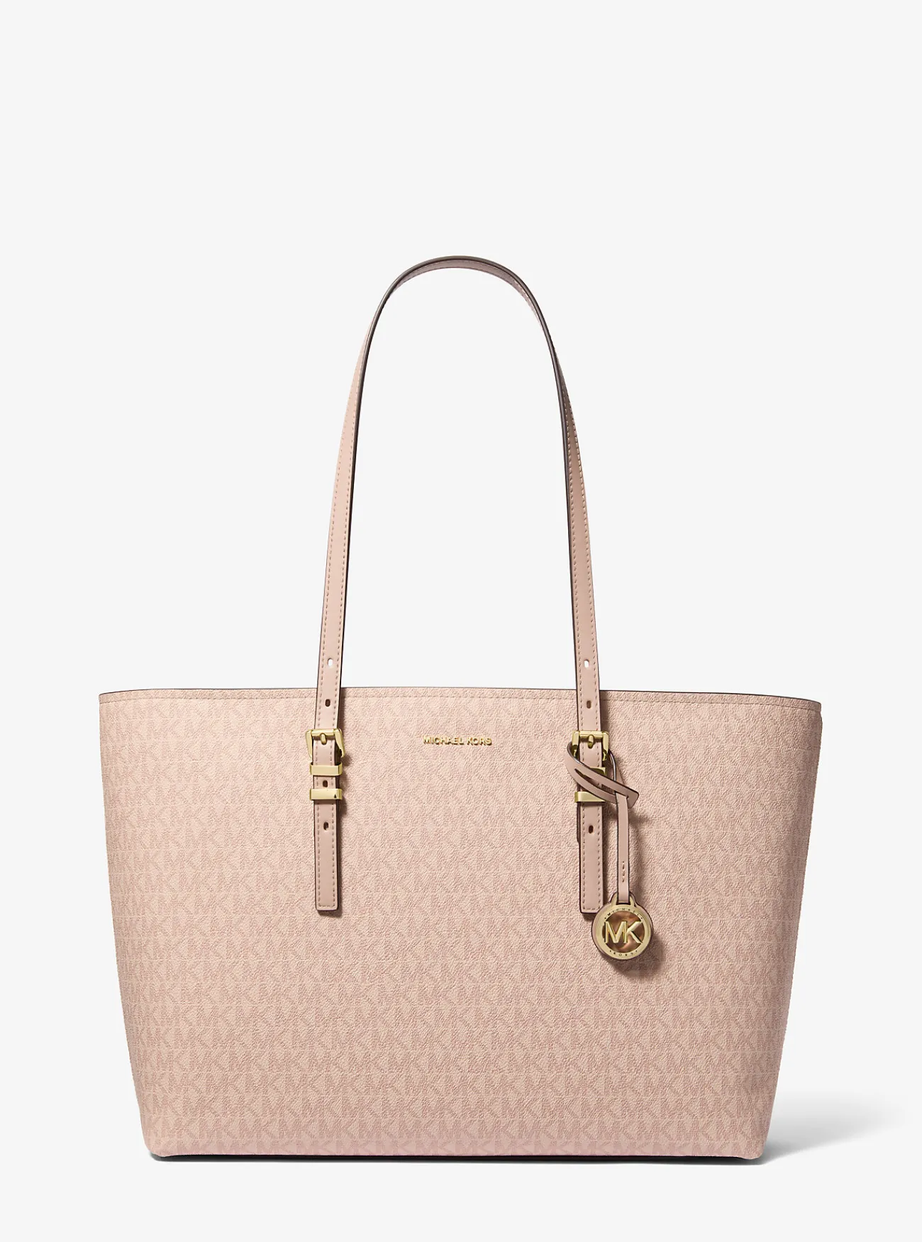Michael Kors Draagtas Quinn van canvas met kenmerkend logo en leer, groot BALLET Sale