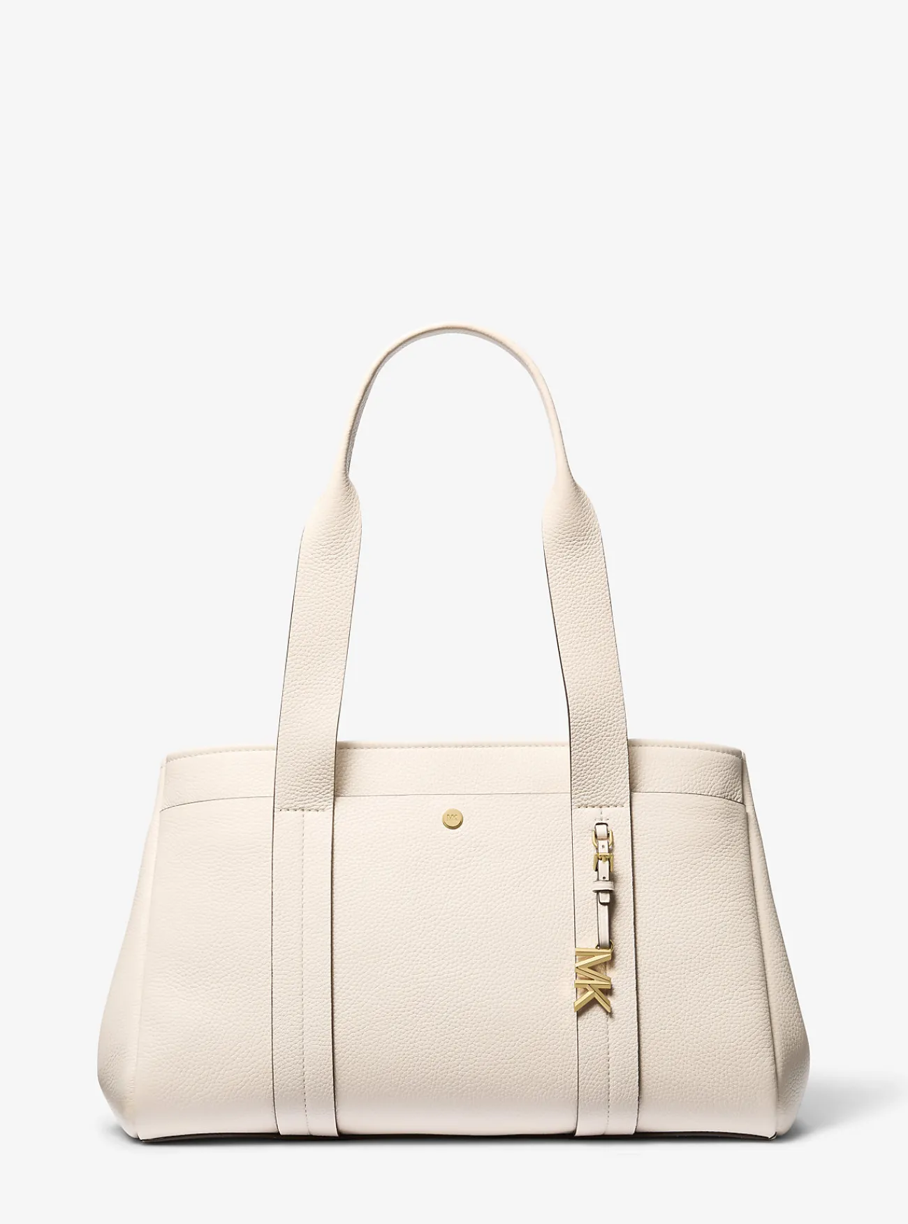Michael Kors Draagtas Romee van getrommeld leer, groot LICHTCRÈME Sale