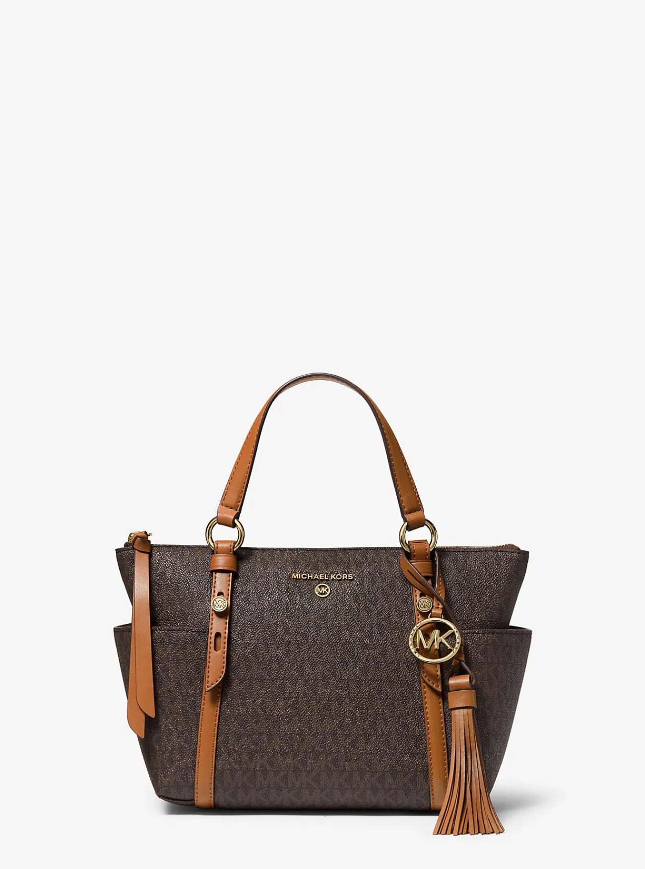 Michael Kors Draagtas Sullivan met rits aan de bovenkant en logo, klein Sale