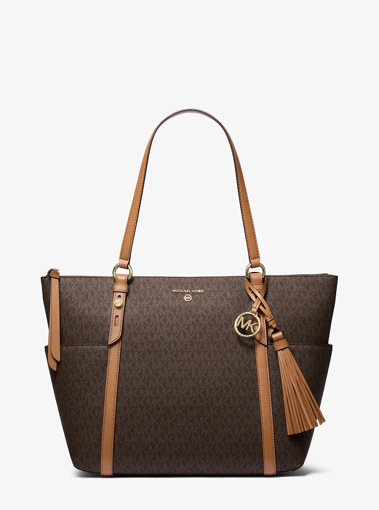Michael Kors Draagtas Sullivan met rits aan bovenkant en logo, groot New