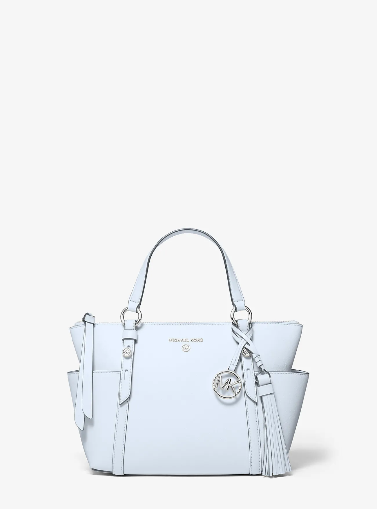 Michael Kors Draagtas Sullivan van saffianoleer met rits aan de bovenkant, klein Outlet