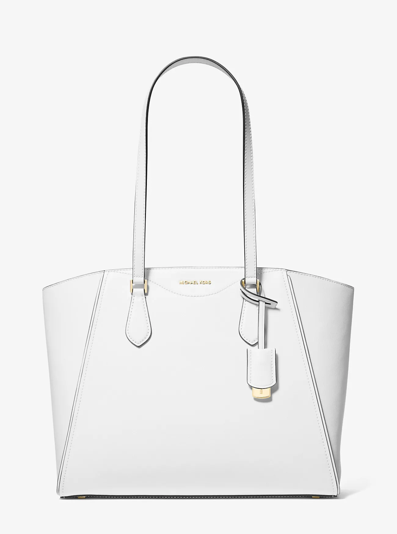 Michael Kors Draagtas Taryn van leer, groot OPTISCHWIT Clearance
