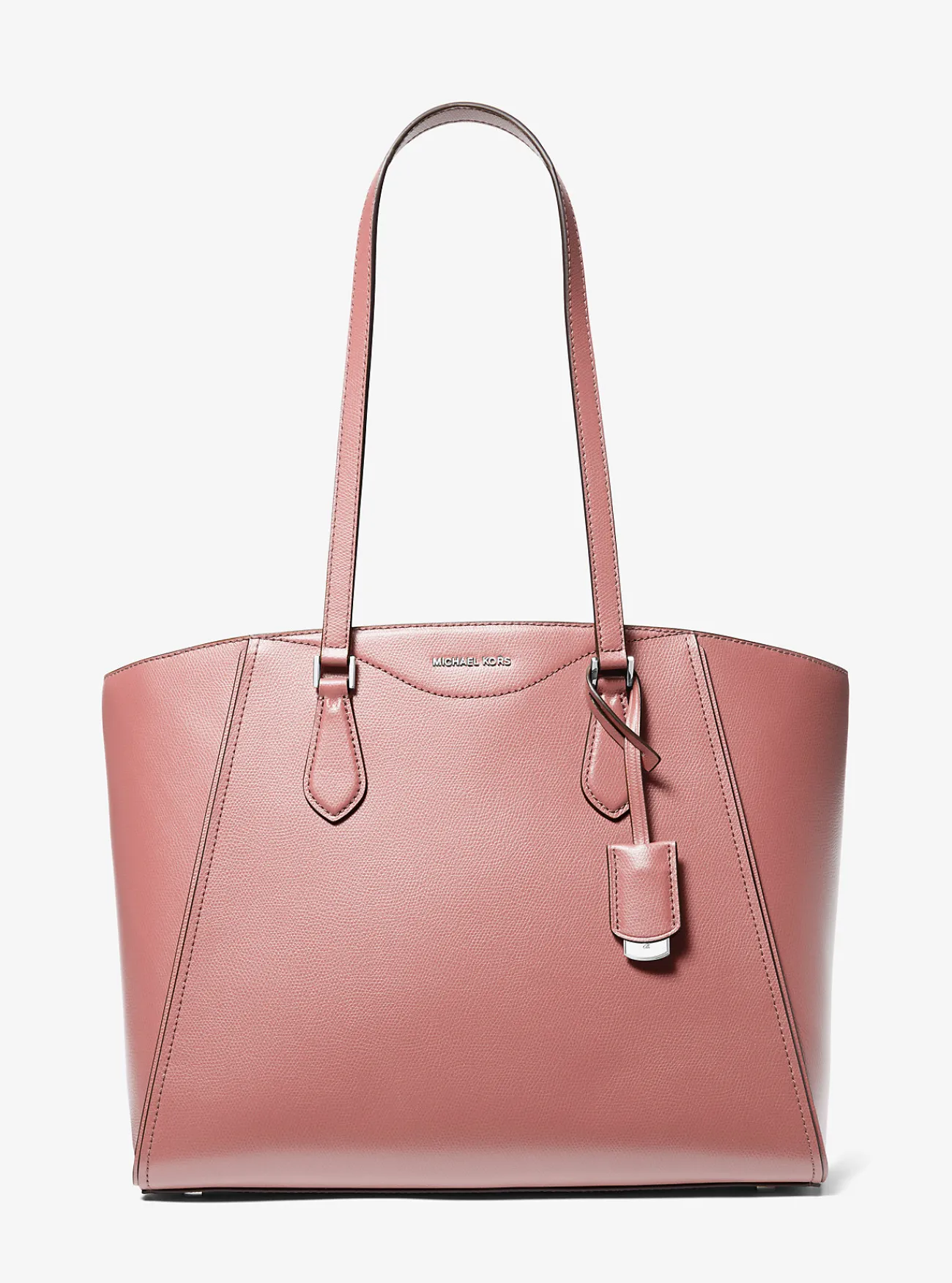 Michael Kors Draagtas Taryn van leer, groot Clearance