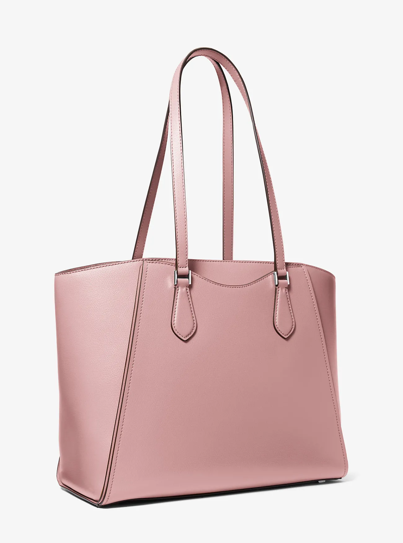 Michael Kors Draagtas Taryn van leer, groot ZACHTROZE Discount