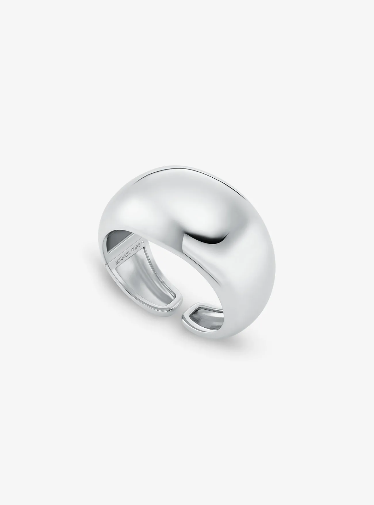 Michael Kors Earcuff van messing met plating met edelmetaal, groot en bolvormig ZILVER Discount