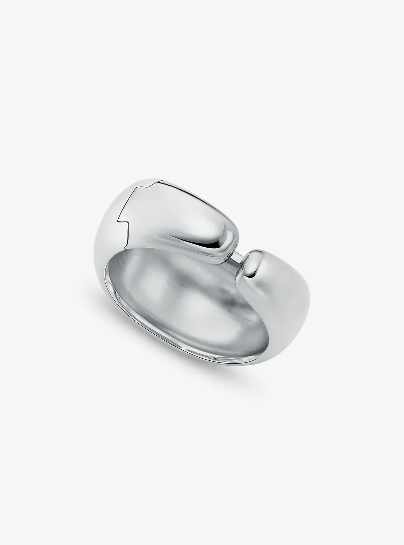 Michael Kors Earcuff van messing met plating met edelmetaal, groot en bolvormig ZILVER Discount