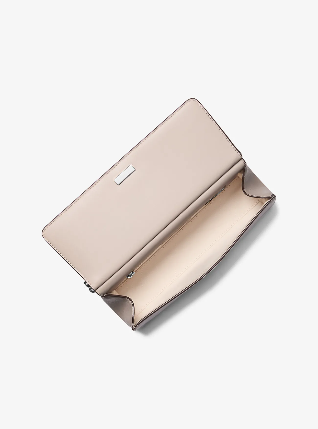 Michael Kors Enveloptas Carmine van leer, middelgroot LICHTZAND Clearance