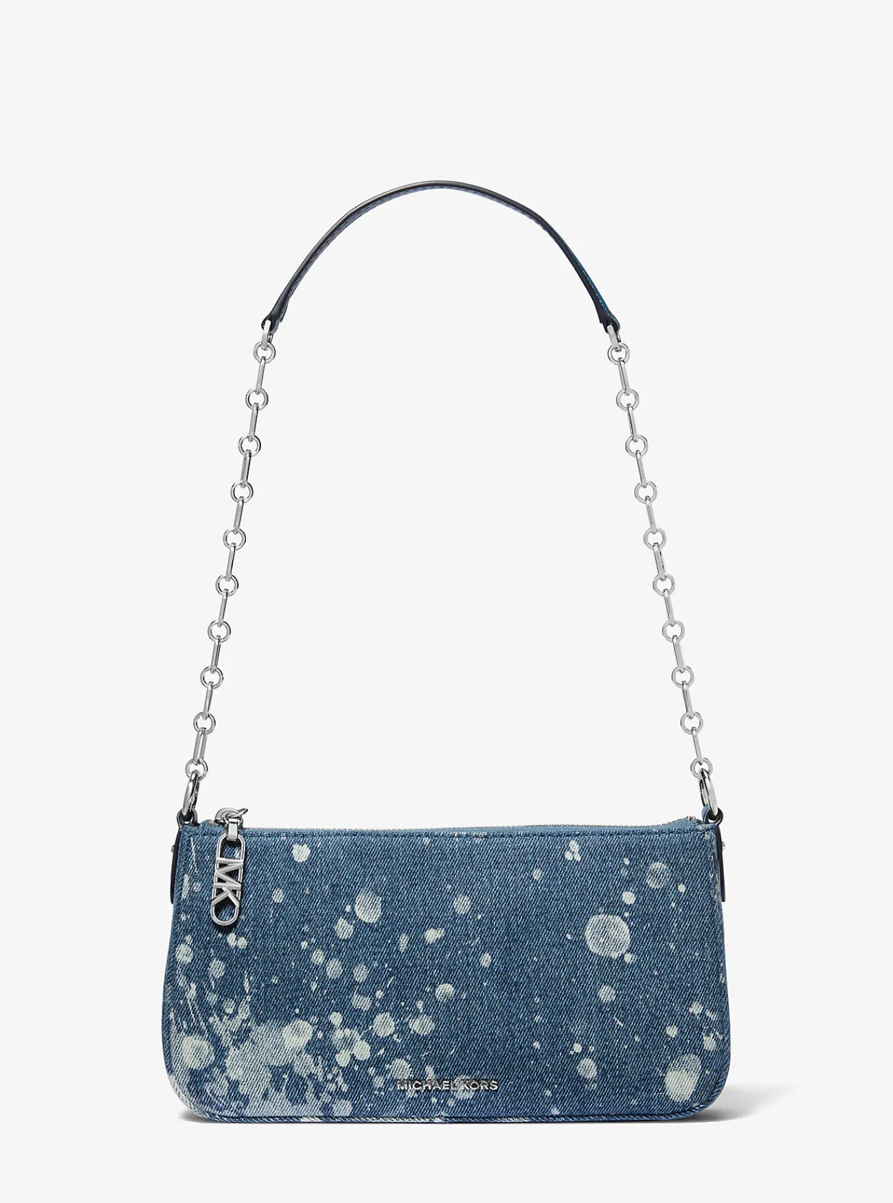 Michael Kors Enveloptas Empire van gevlekt denim met schakels, middelgroot UNIONMETWASSING New