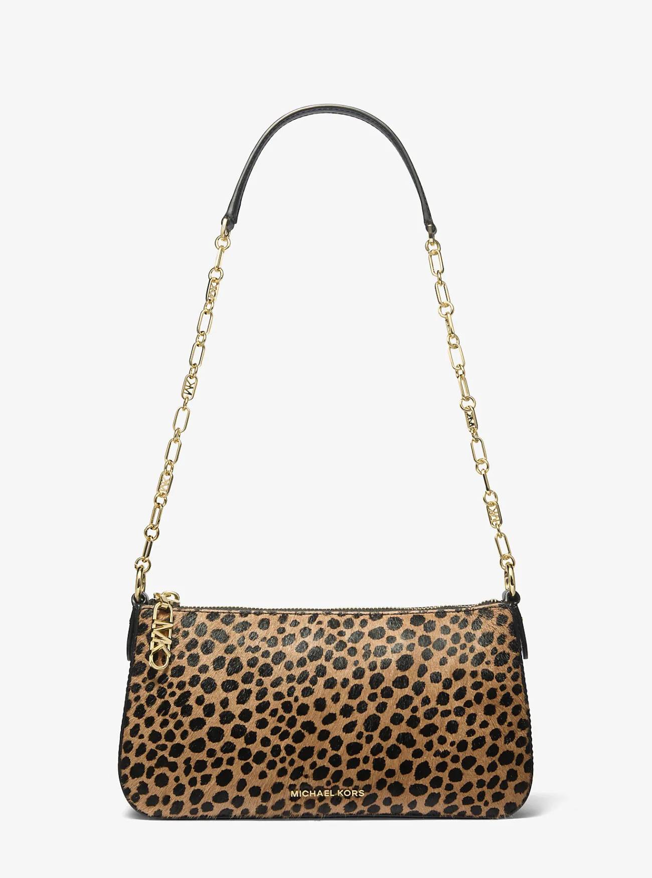 Michael Kors Enveloptas Empire van kalfshaar met jachtluipaardprint en schakels, middelgroot HUSKMULTI Best