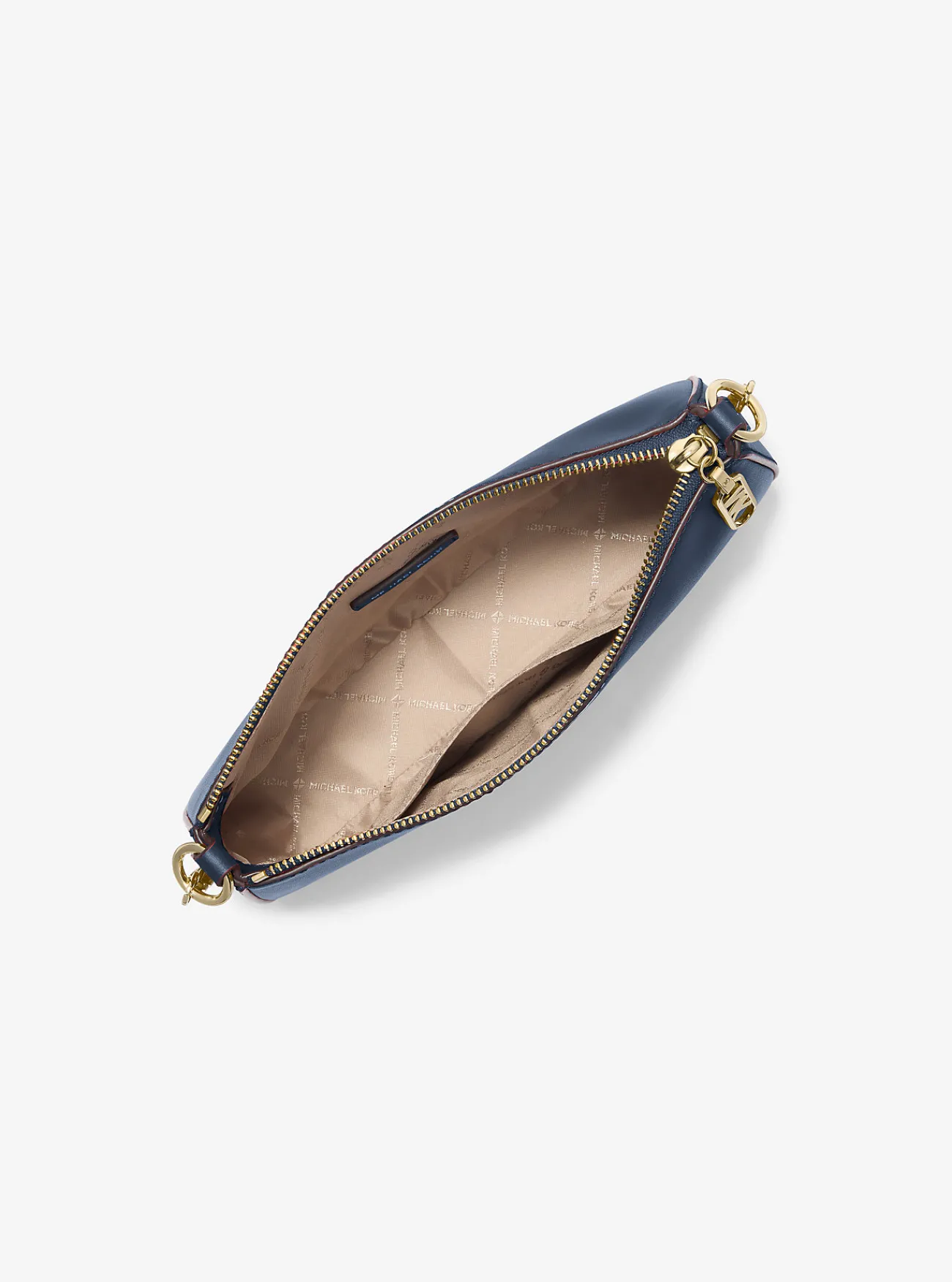 Michael Kors Enveloptas Empire van leer met schakels, middelgroot MARINEBLAUW Discount