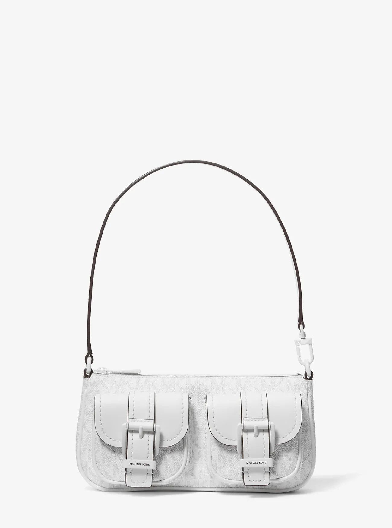 Michael Kors Enveloptas Zoe met kenmerkend logo, aanpasbaar en klein OPTISCHWIT Fashion