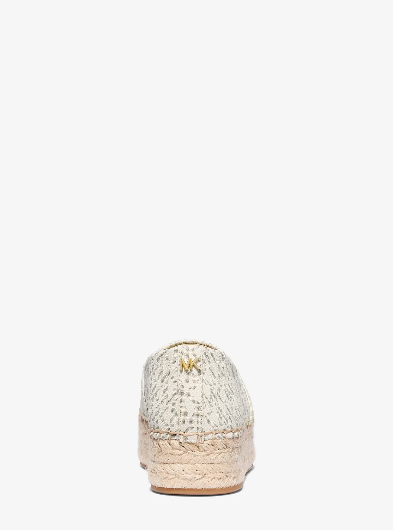 Michael Kors Espadrille Lynn met plateauzool en kenmerkend logo VANILLE New