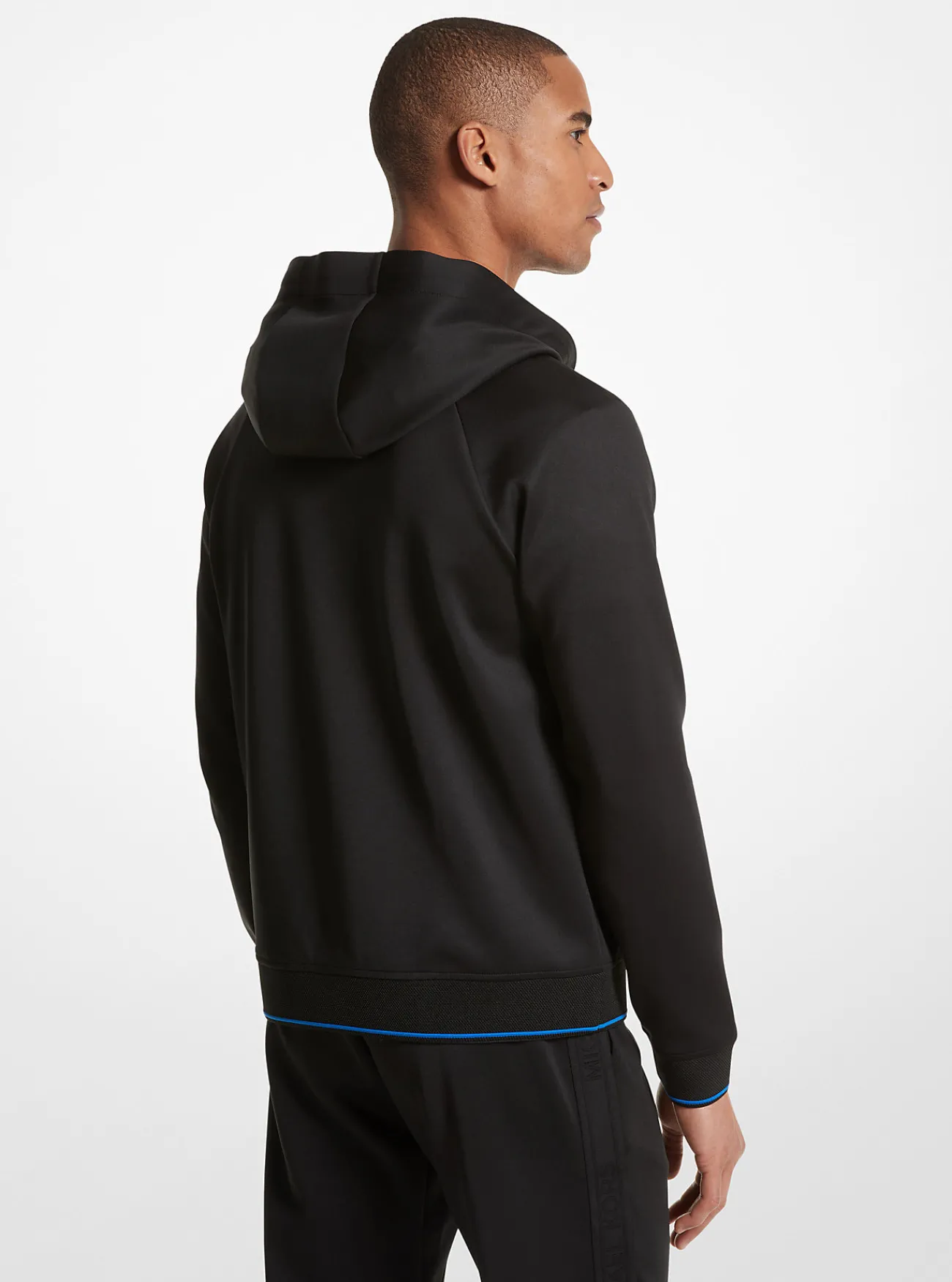 Michael Kors Gebreide hoody met rits ZWART Best