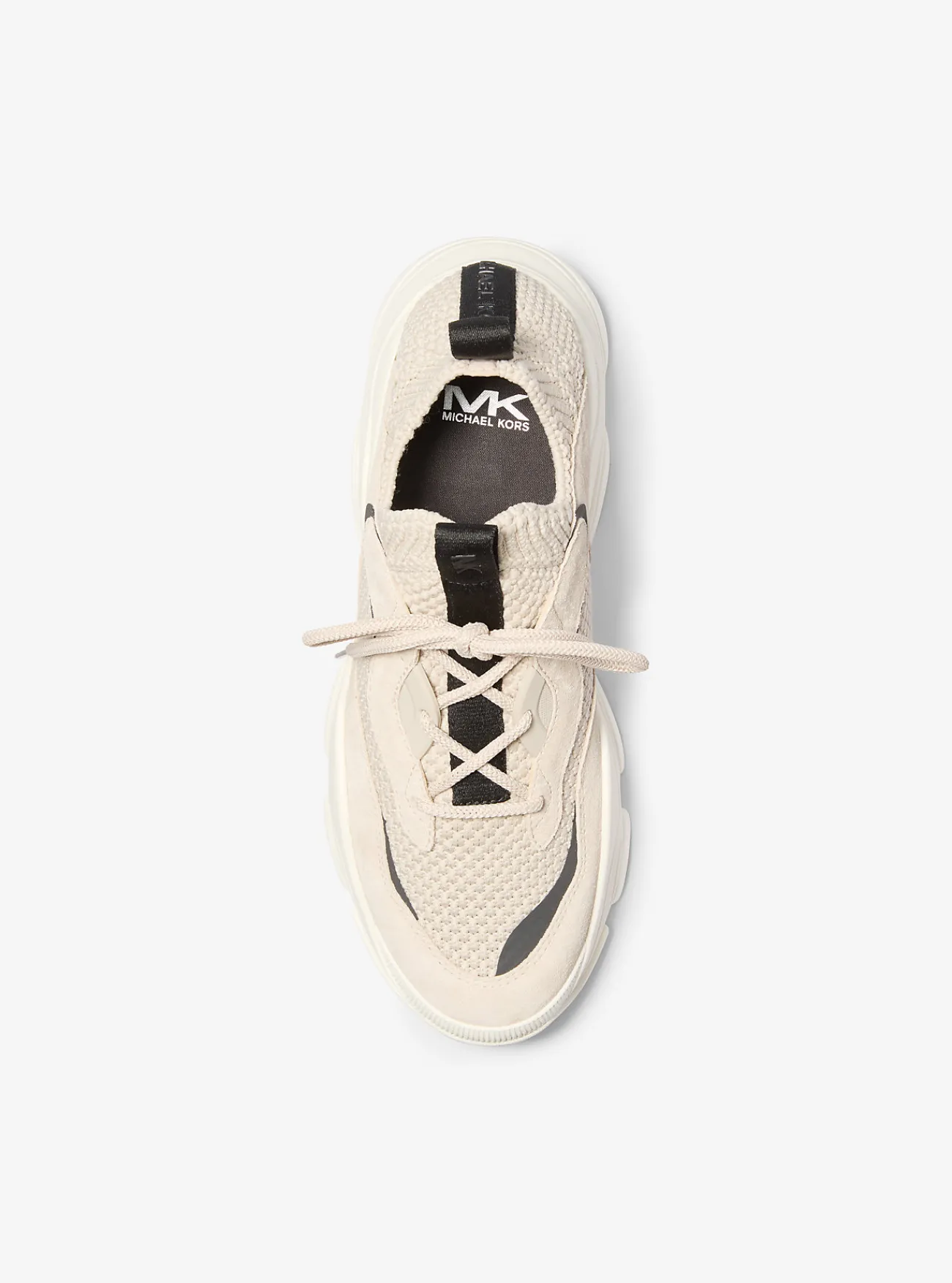 Michael Kors Gebreide sneaker Atlas met stretch LICHTZAND Hot