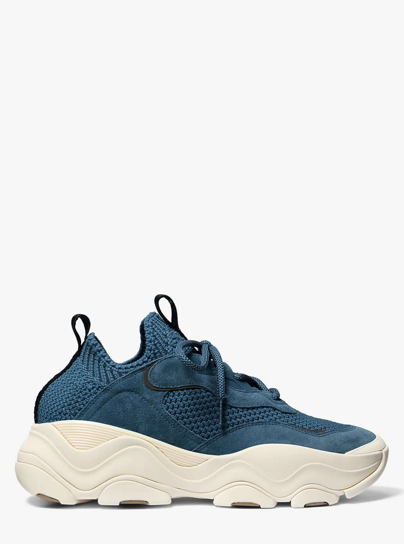 Michael Kors Gebreide sneaker Atlas met stretch DONKERCHAMBRAY Online