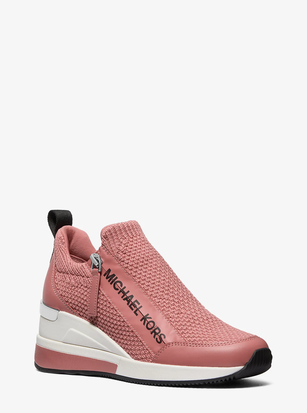 Michael Kors Gebreide sneaker Willis met stretch en textuur ROZE Fashion