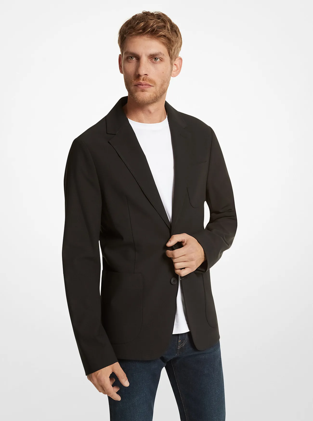 Michael Kors Geweven blazer ZWART Clearance