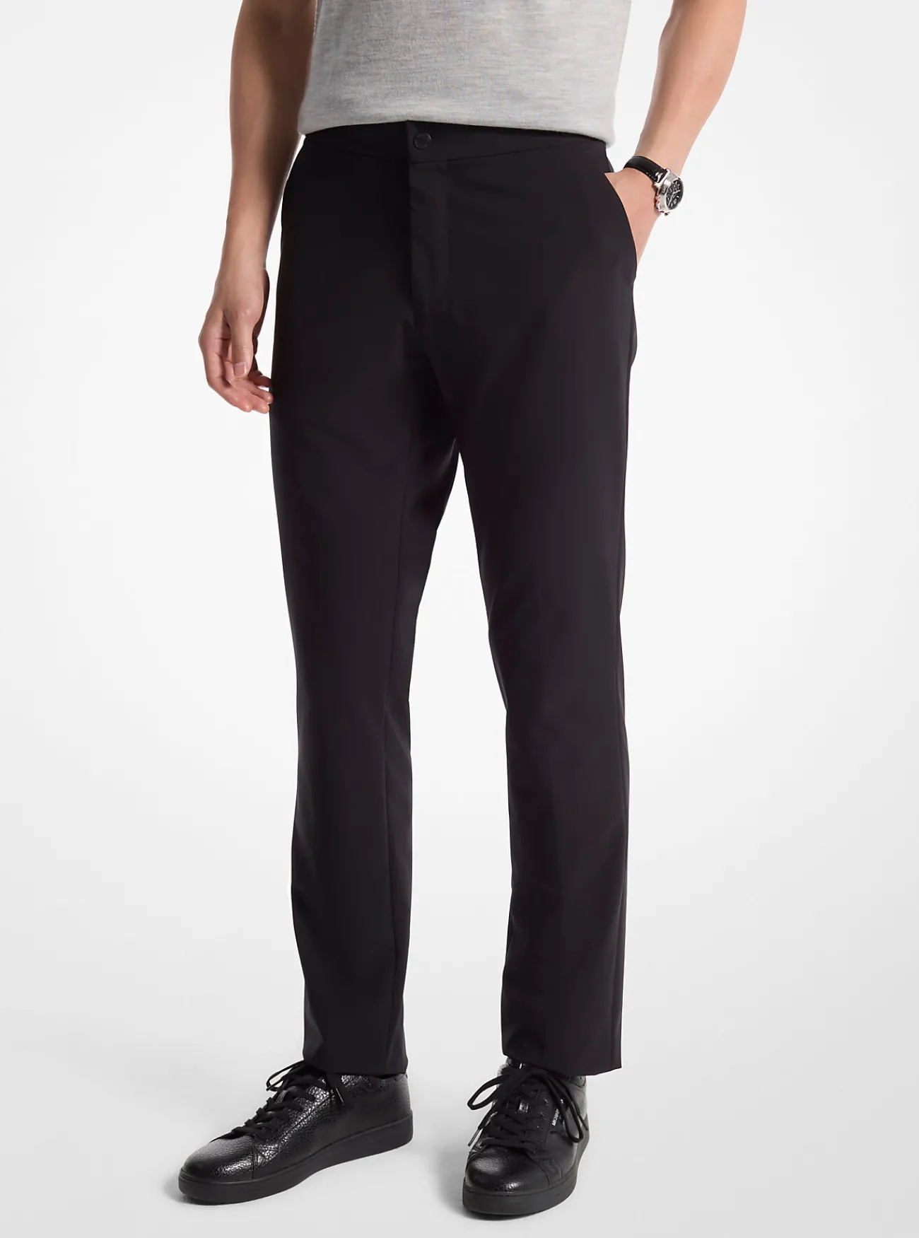 Michael Kors Geweven tech-broek ZWART Sale