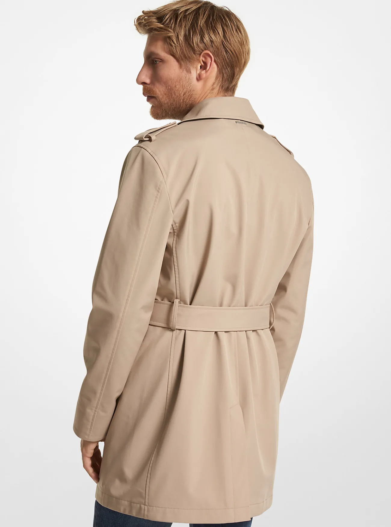 Michael Kors Geweven trenchcoat KAKI Outlet