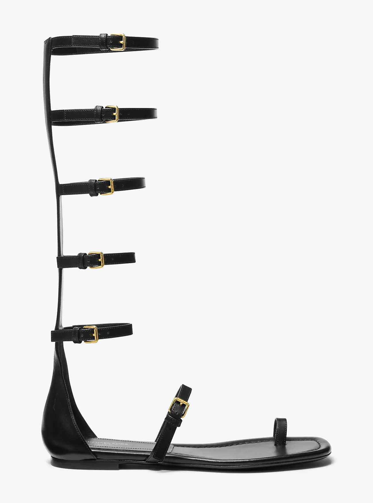 Michael Kors Gladiatorsandaal Juliette van leer ZWART Clearance