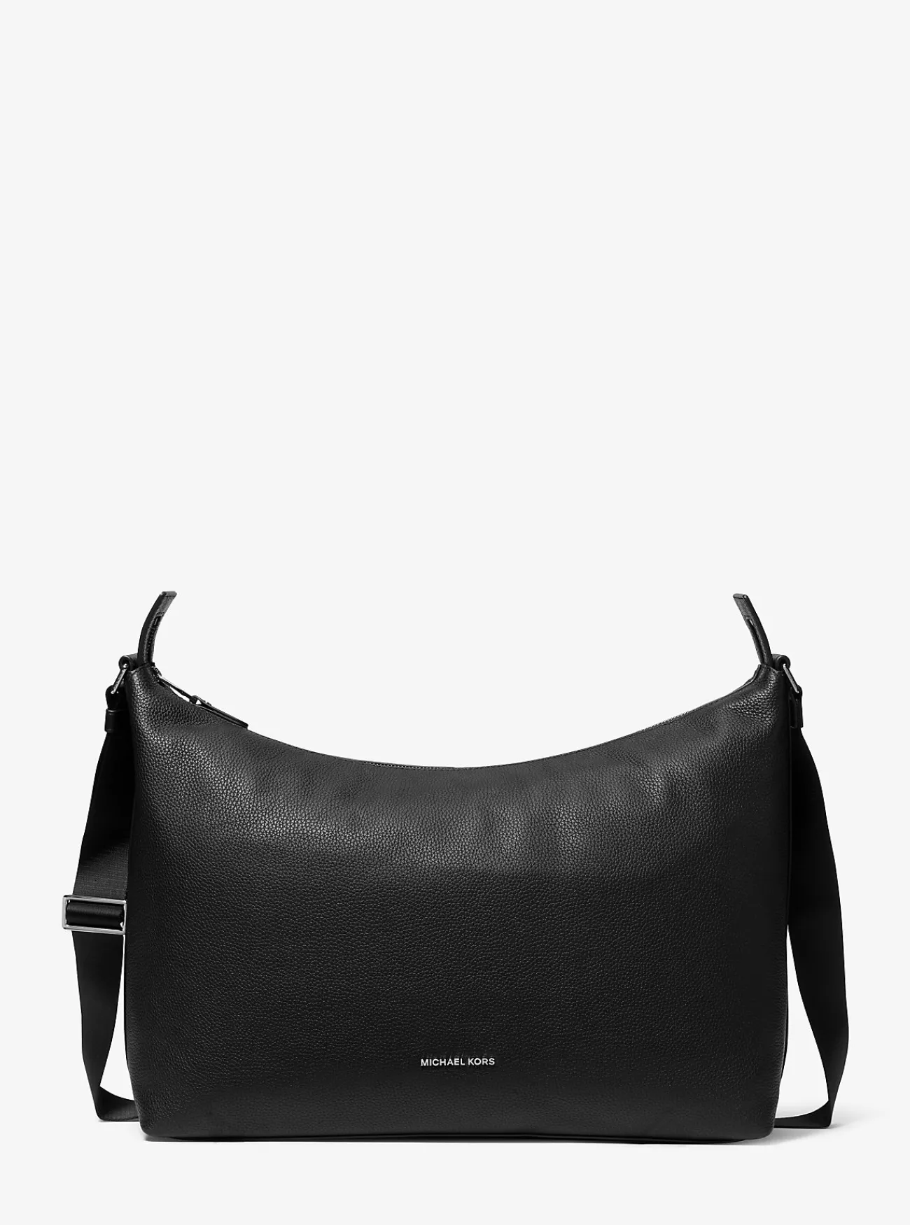 Michael Kors Hobotas Hudson van getrommeld leer ZWART Online