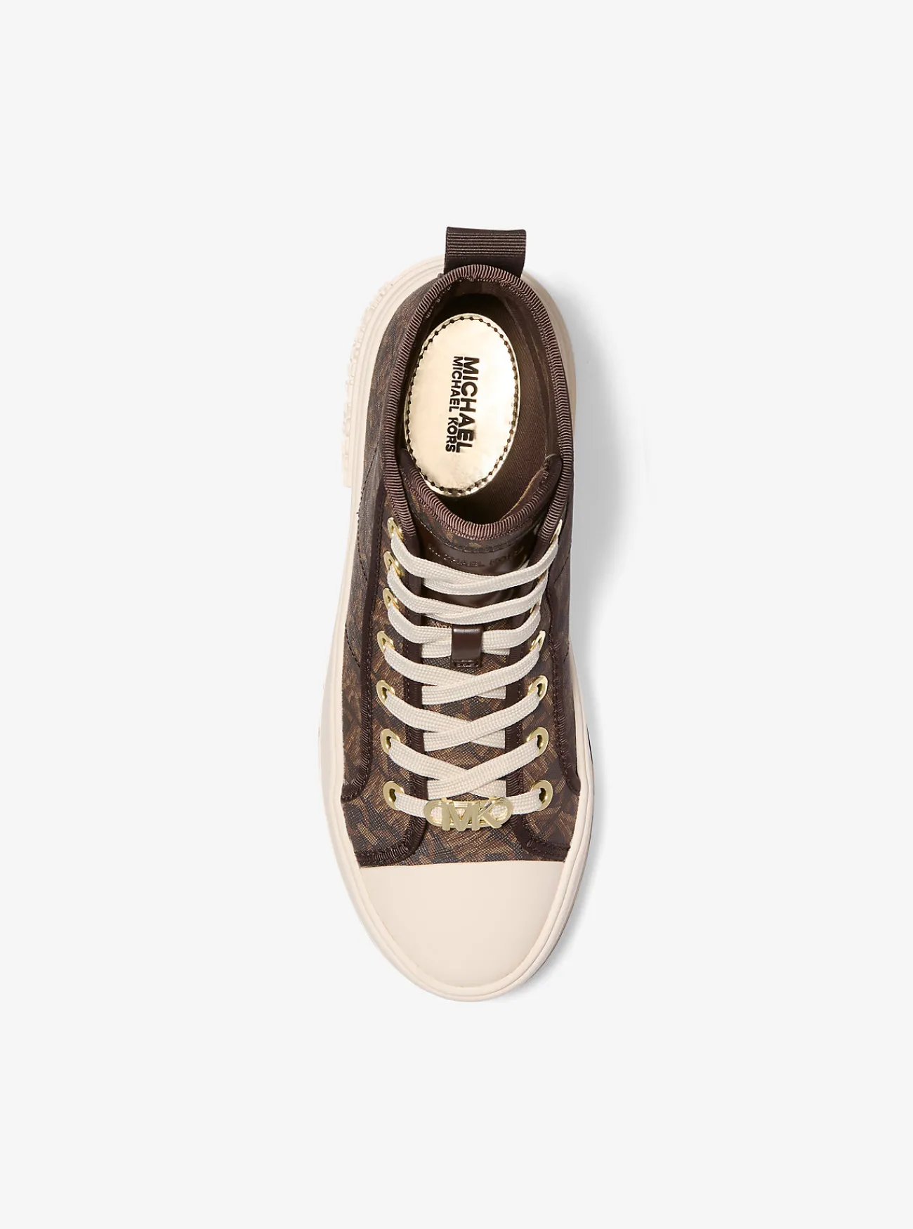 Michael Kors Hoge sneaker Evy met Empire-monogram BRUIN Fashion