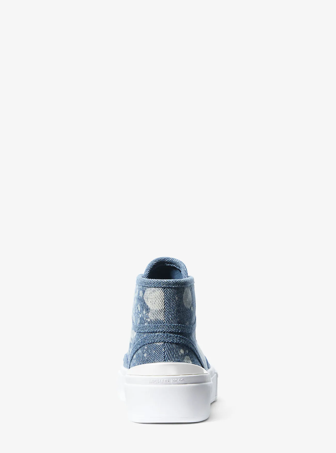 Michael Kors Hoge sneaker Jude van gevlekt denim UNIONMETWASSING Discount