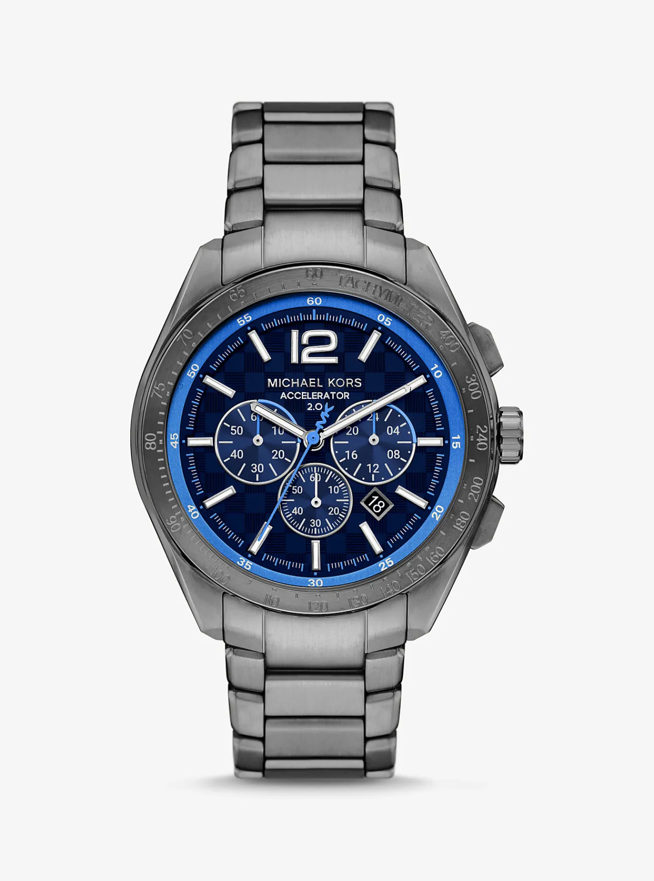 Michael Kors Horloge Accelerator 2.0, oversized en STAALGRIJS Best