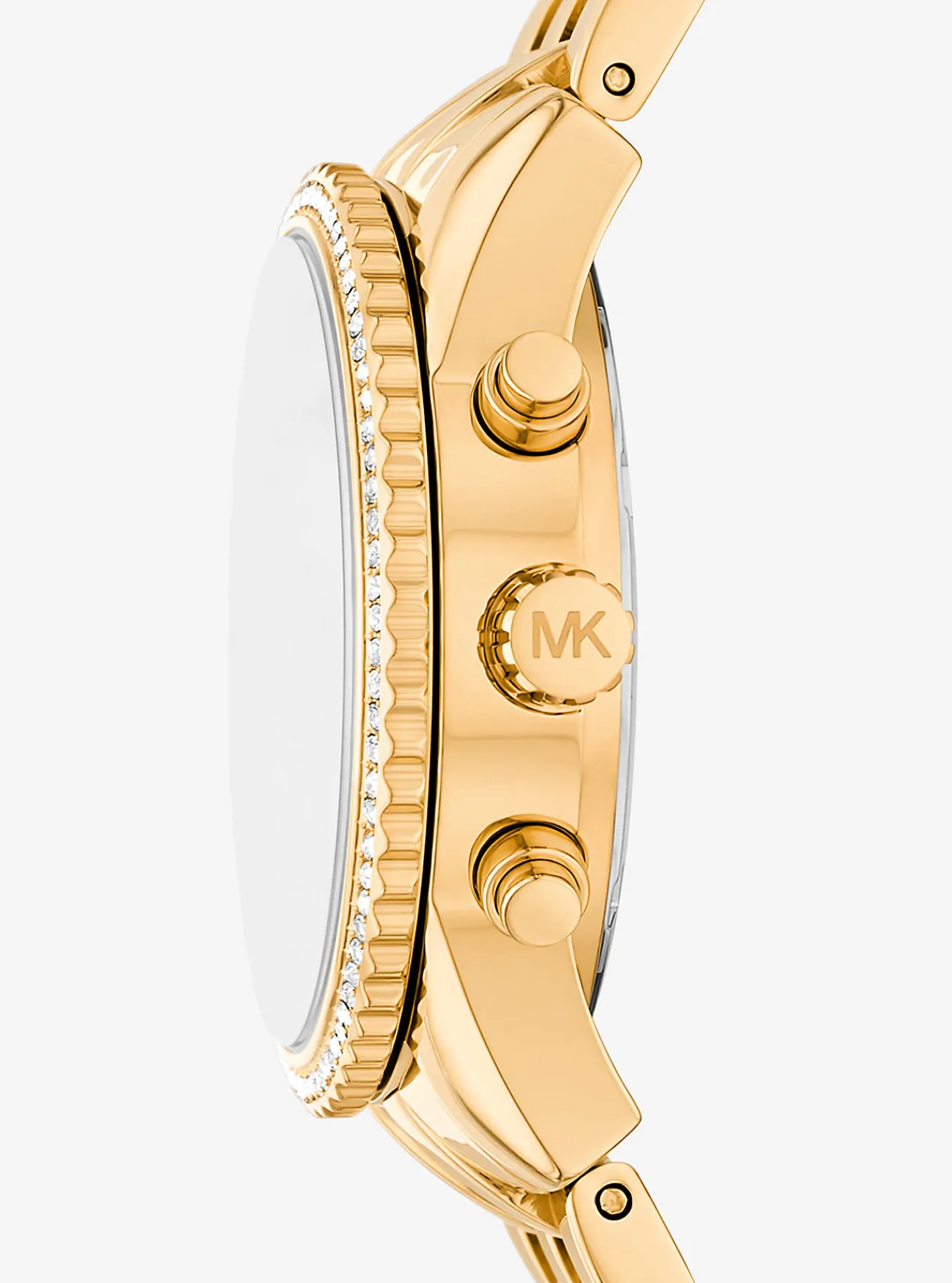 Michael Kors Horloge Bryant met siersteentjes, kleurig en mini GOUD Sale