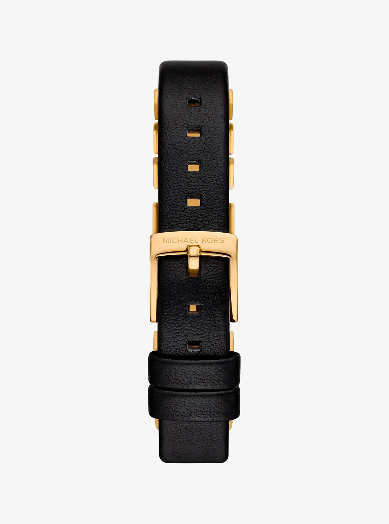 Michael Kors Horloge Darrington, goudkleurig met leer, mini ZWART Sale