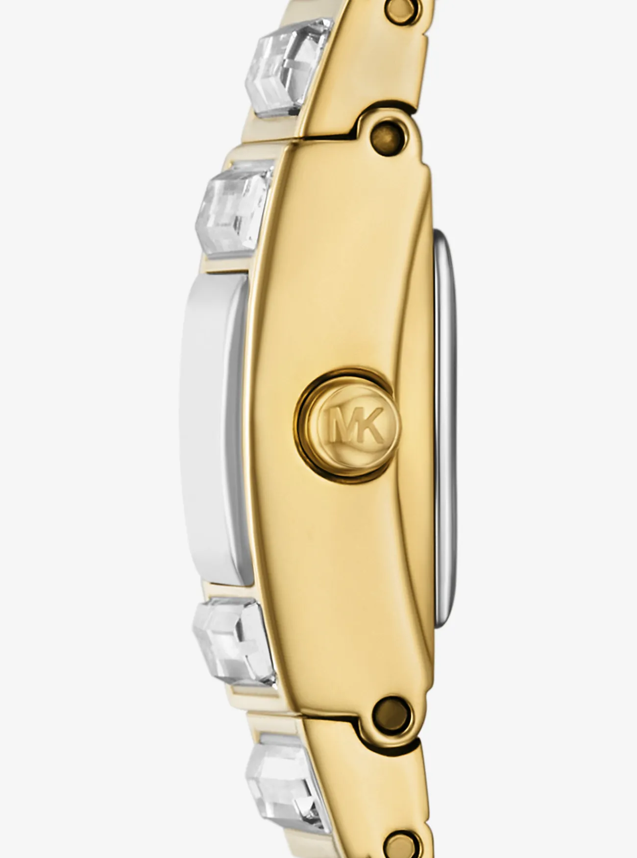 Michael Kors Horloge Darrington met bezel met siersteentjes, miniformaat, kleurig, limited edition GOUD Sale