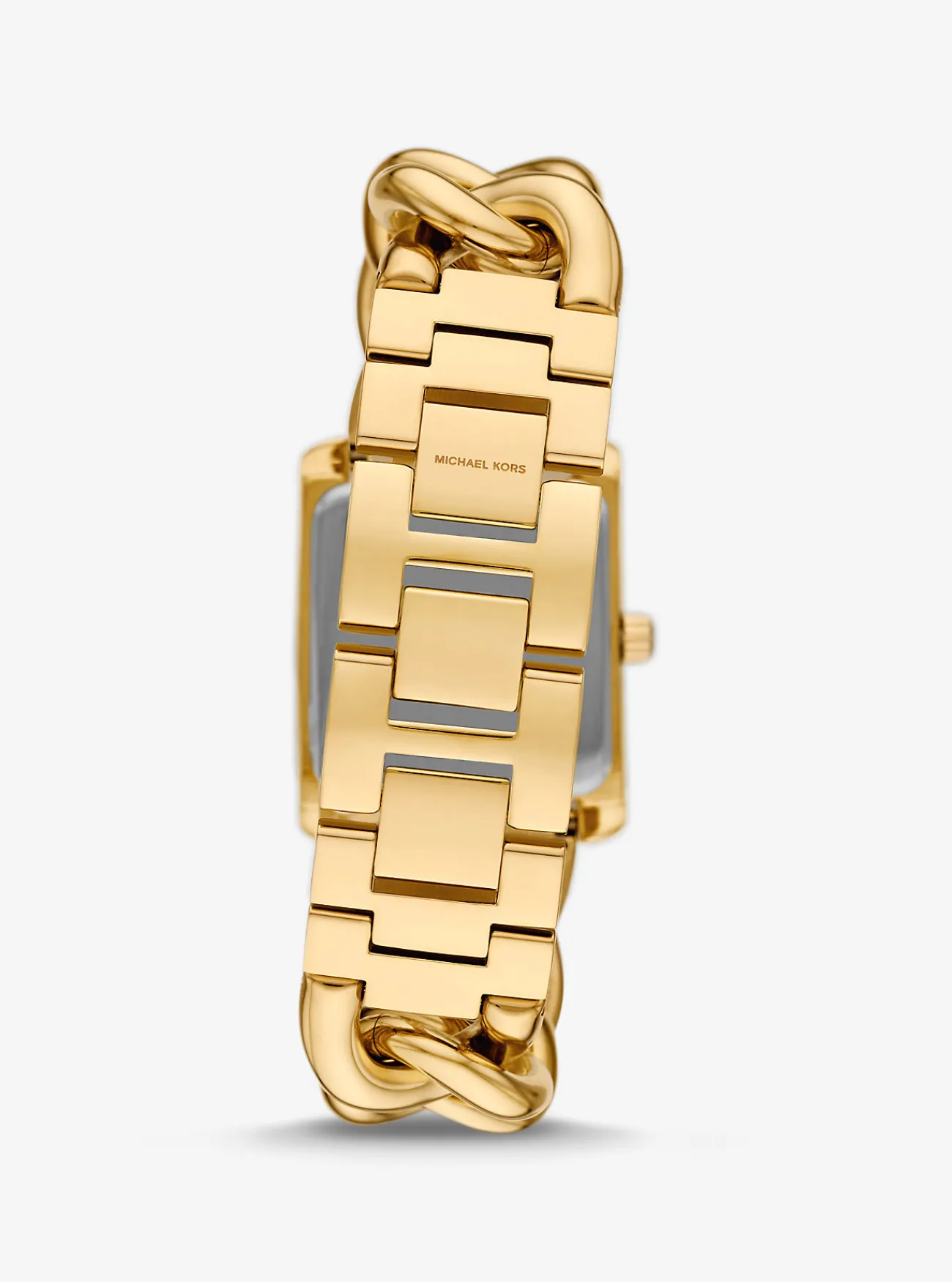 Michael Kors Horloge Emery Animal, mini, kleurig en met grote schakels en siersteentjes GOUD Outlet