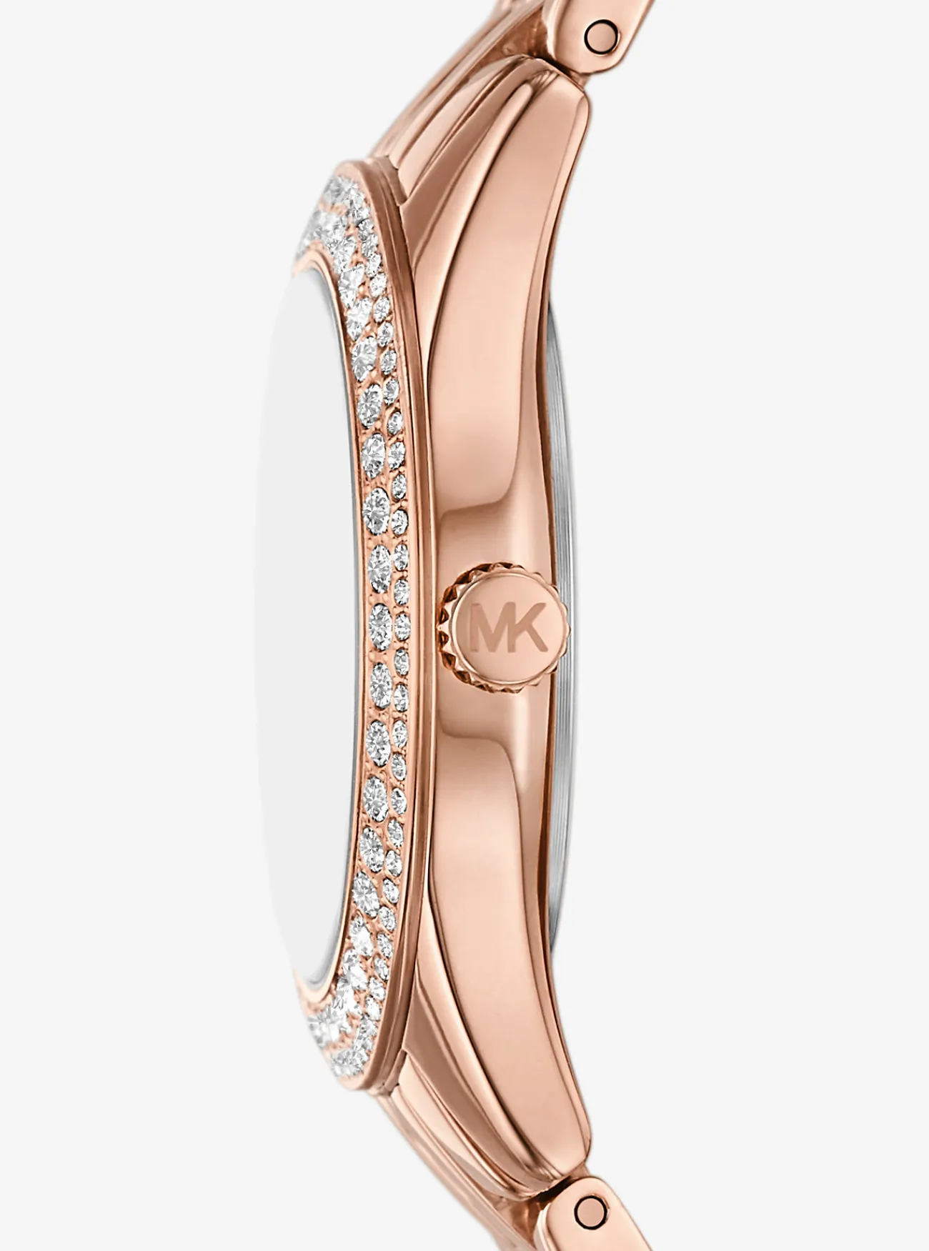 Michael Kors Horloge Harlowe met siersteentjes, kleurig en mini ROS&Eacute;GOUD Best
