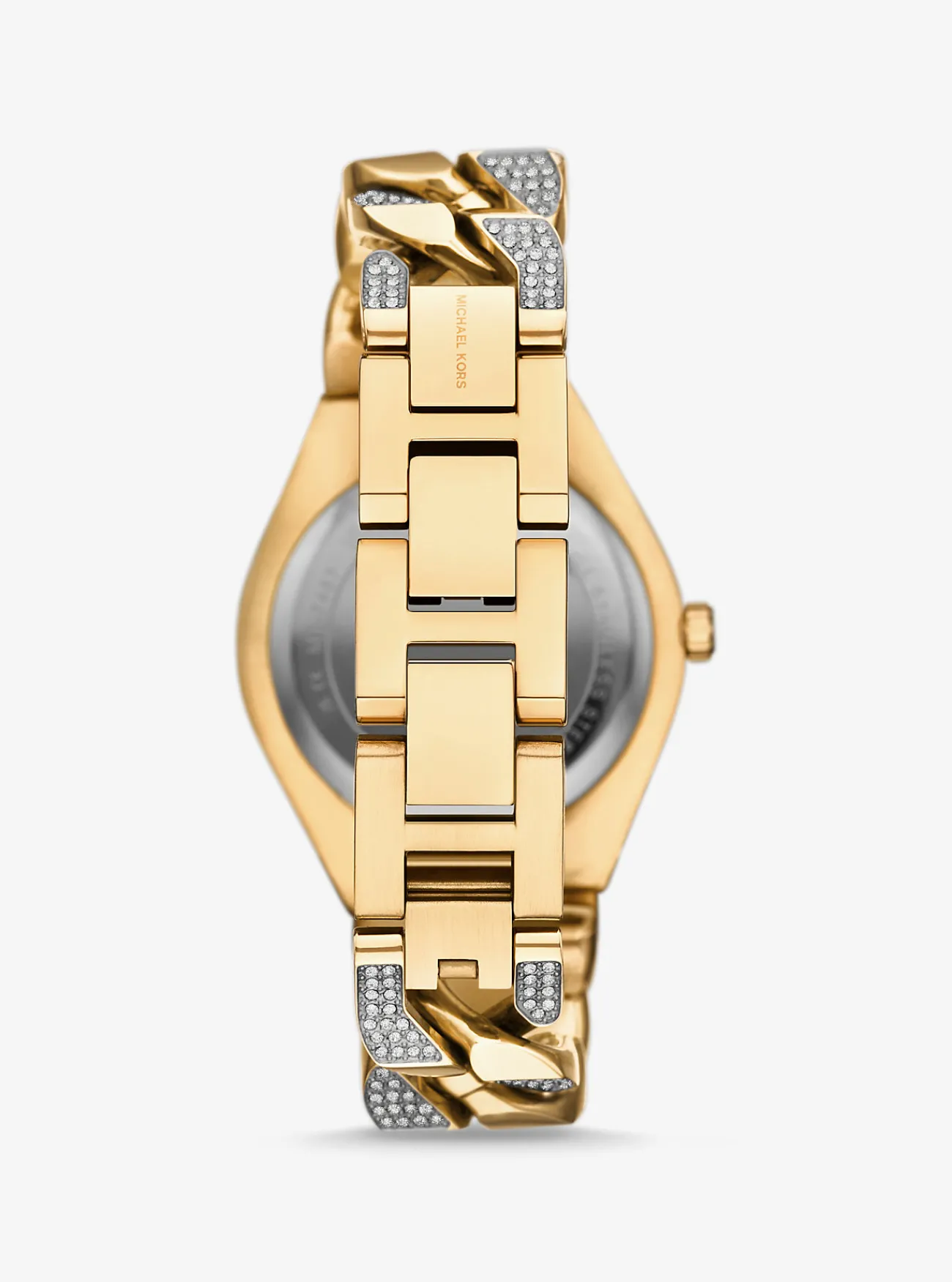 Michael Kors Horloge Lennox met siersteentjes en schakels, kleurig GOUD Best
