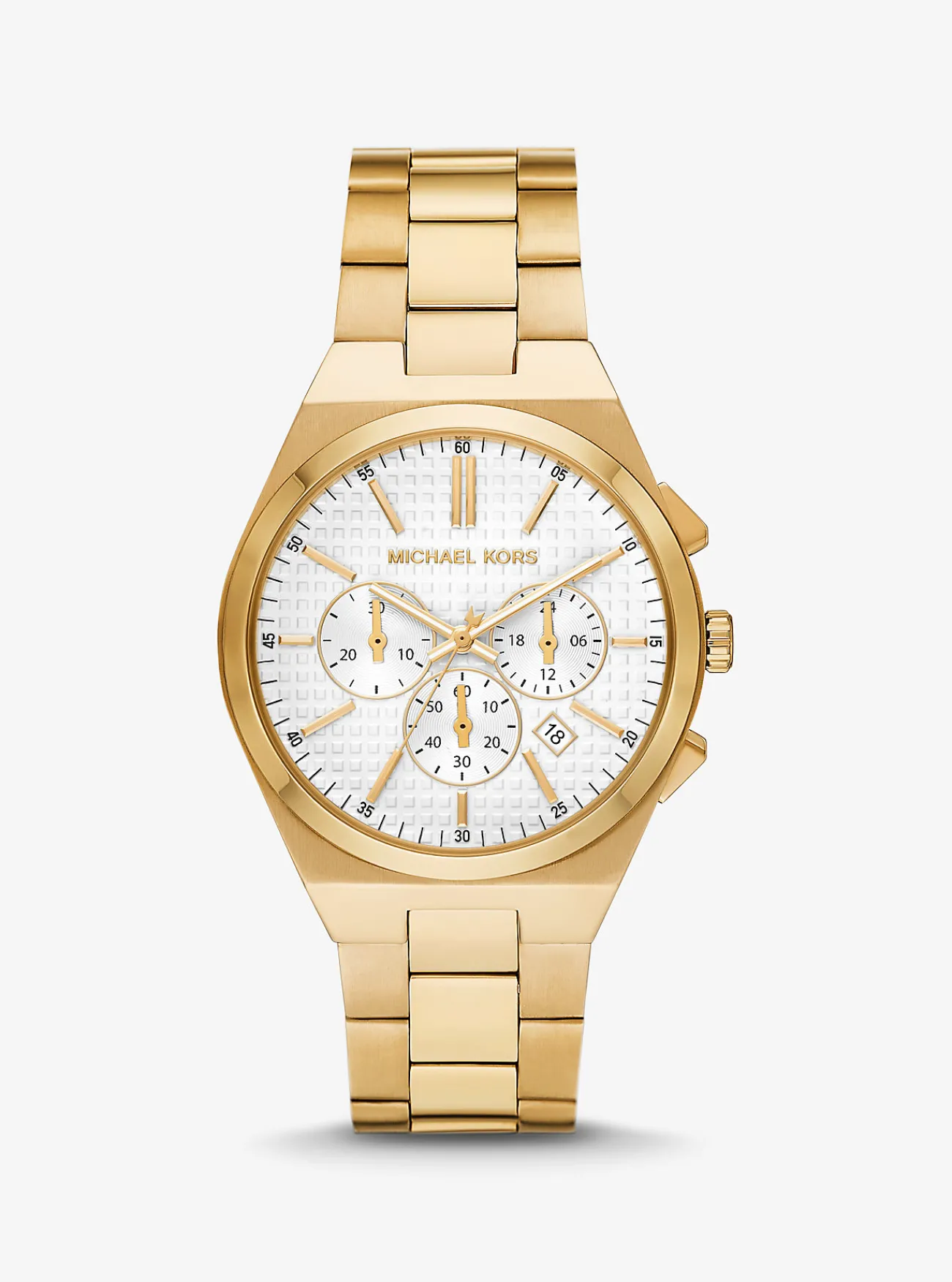 Michael Kors Horloge Lennox, oversized en kleurig GOUD New