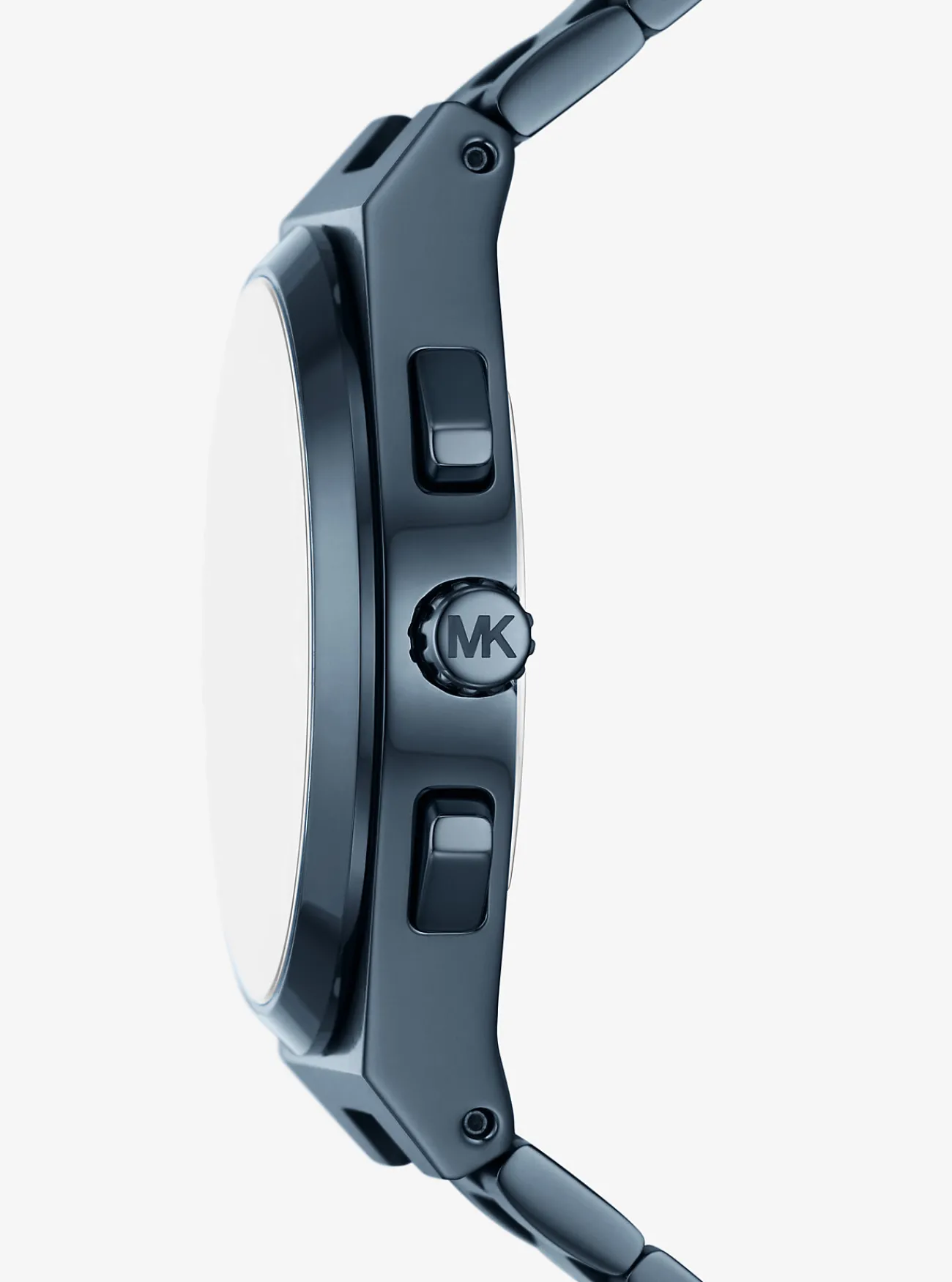 Michael Kors Horloge Lennox, oversized en blauwgetint MARINEBLAUW Discount