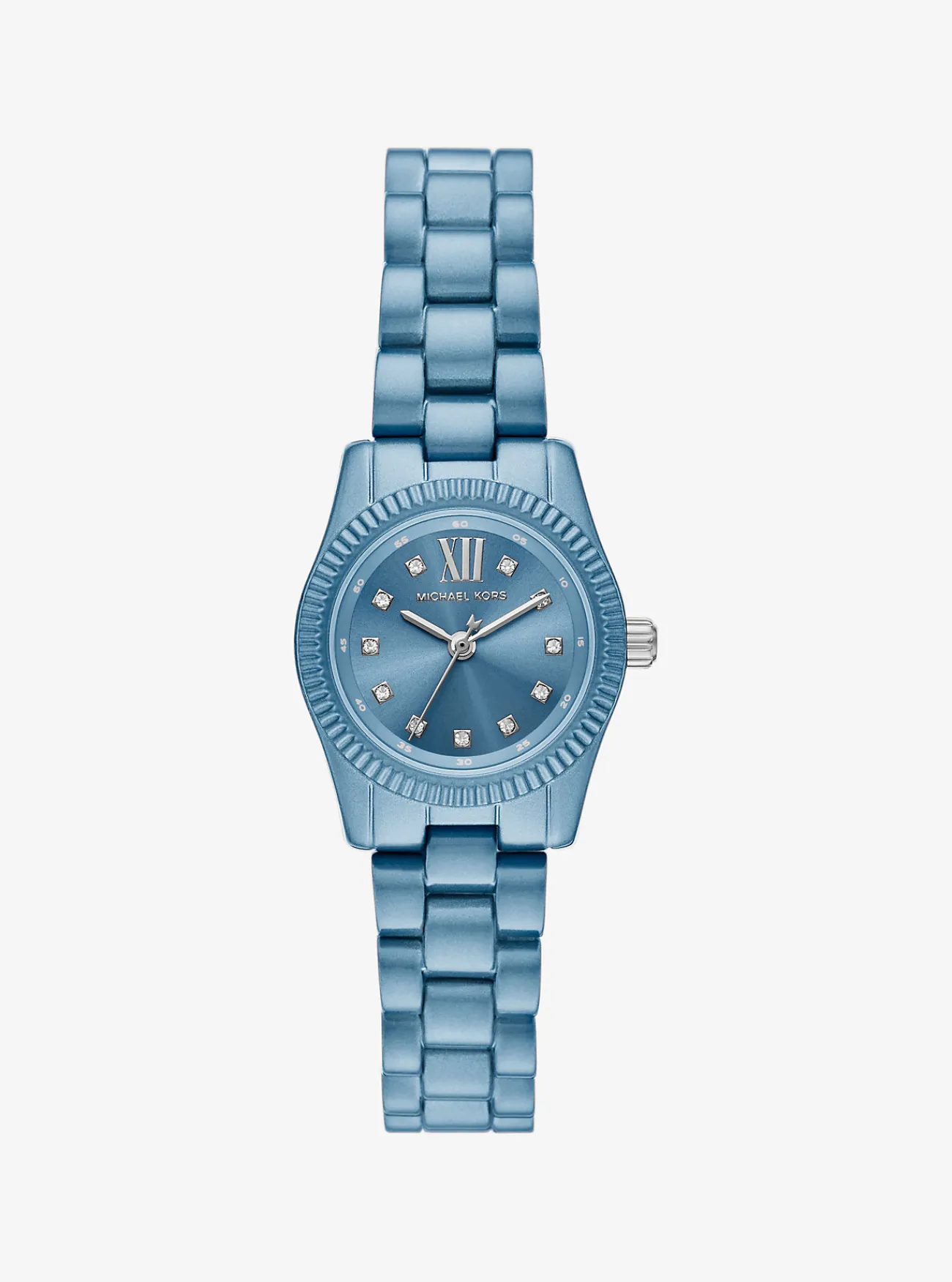 Michael Kors Horloge Lexington, blauw, limited edition en petite CHAMBRAY New