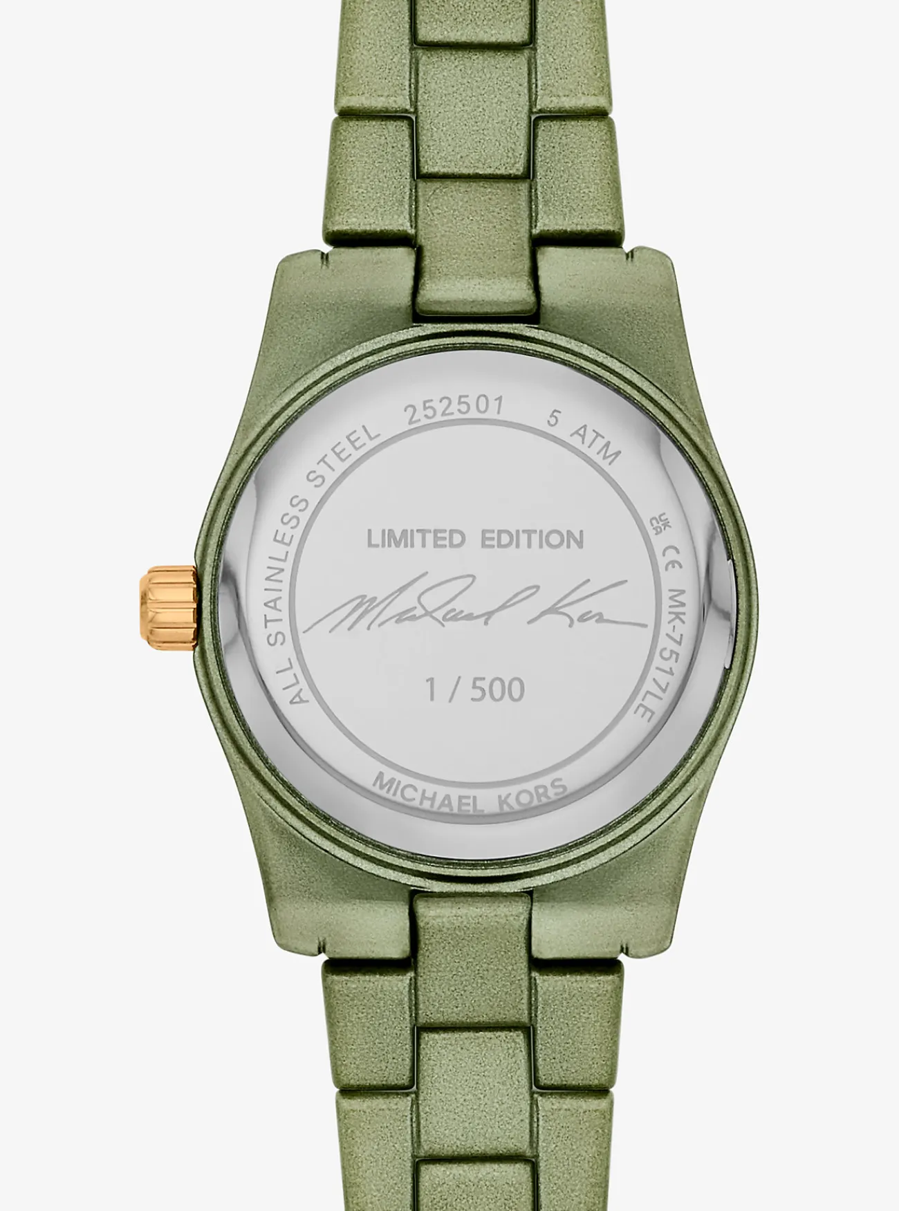 Michael Kors Horloge Lexington, groen, limited edition en petite ZACHTSALIE New