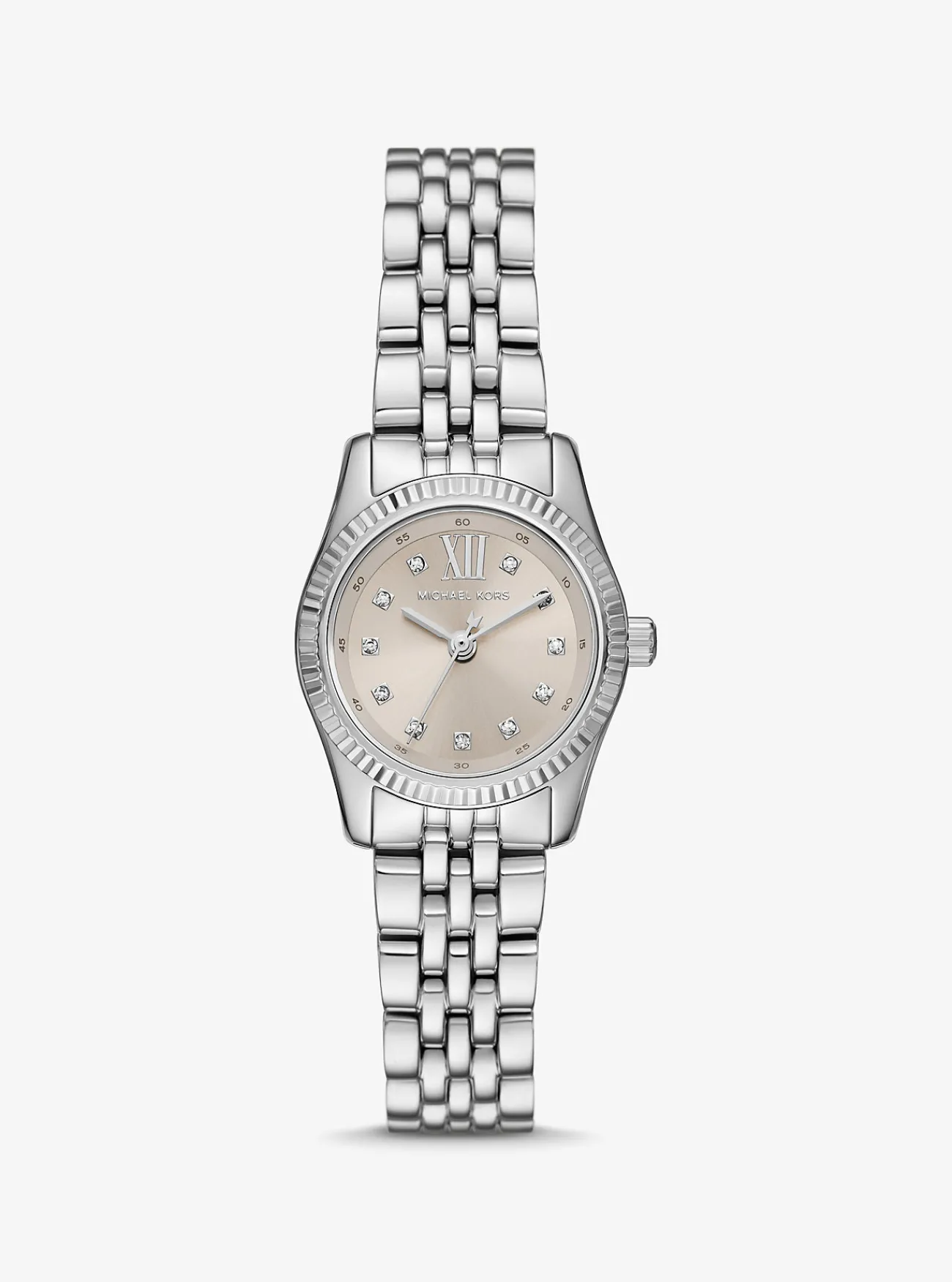 Michael Kors Horloge Lexington met siersteentjes, kleurig en petite ZILVER Sale