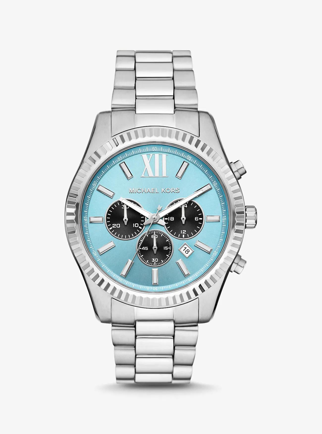 Michael Kors Horloge Lexington, oversized en kleurig ZILVER Discount