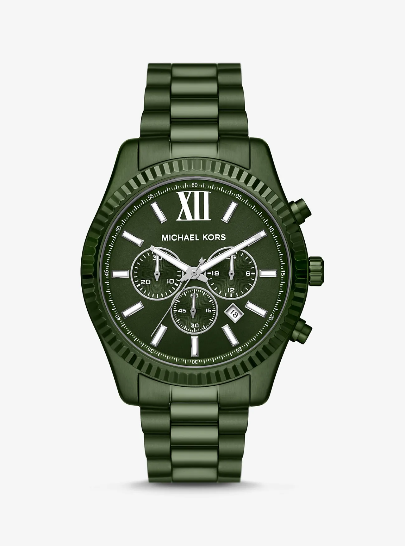 Michael Kors Horloge Lexington, oversized en groen OLIJFGROEN Hot