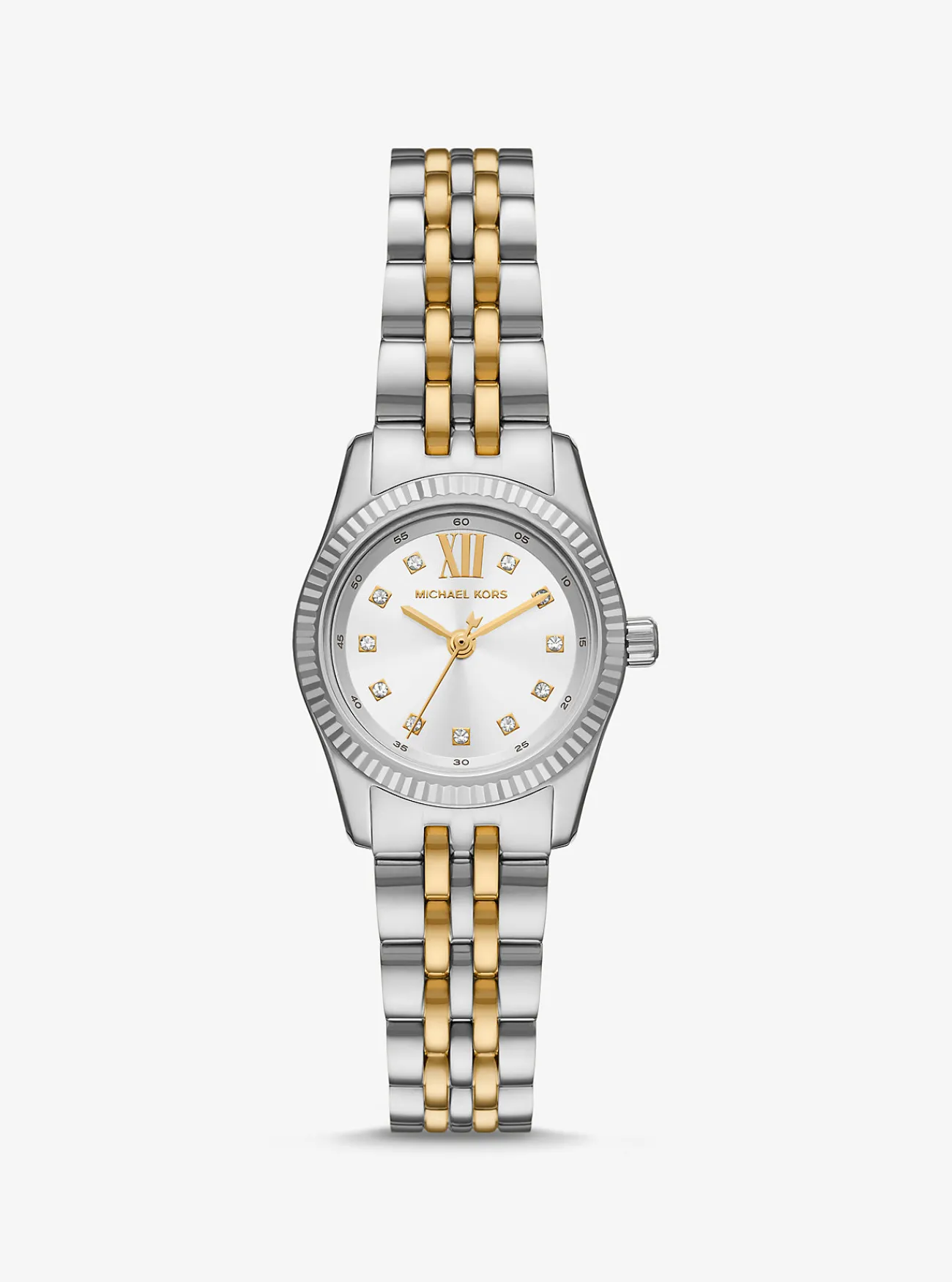 Michael Kors Horloge Lexington, met siersteentjes, petite TWEEKLEURIG New