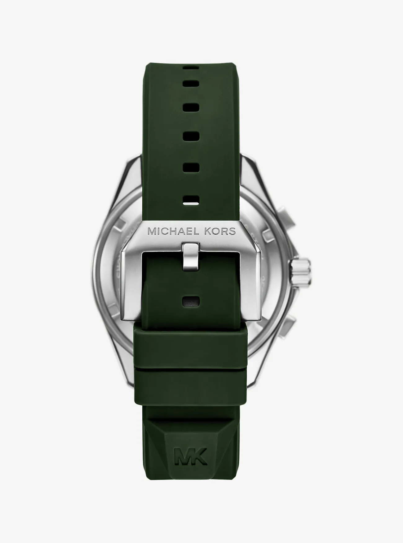 Michael Kors Horloge Maritime met siliconen bandje, oversized en tweekleurig GROEN Discount
