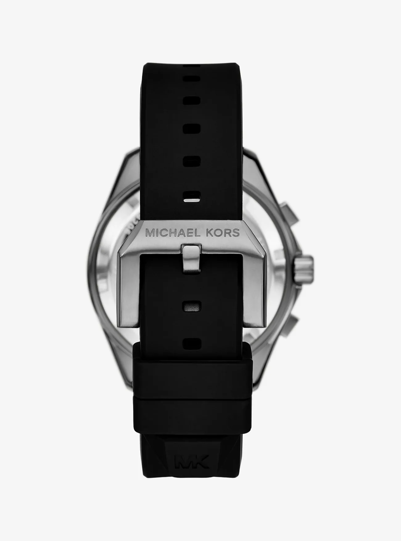 Michael Kors Horloge Maritime met siliconen bandje, oversized en STAALGRIJS New