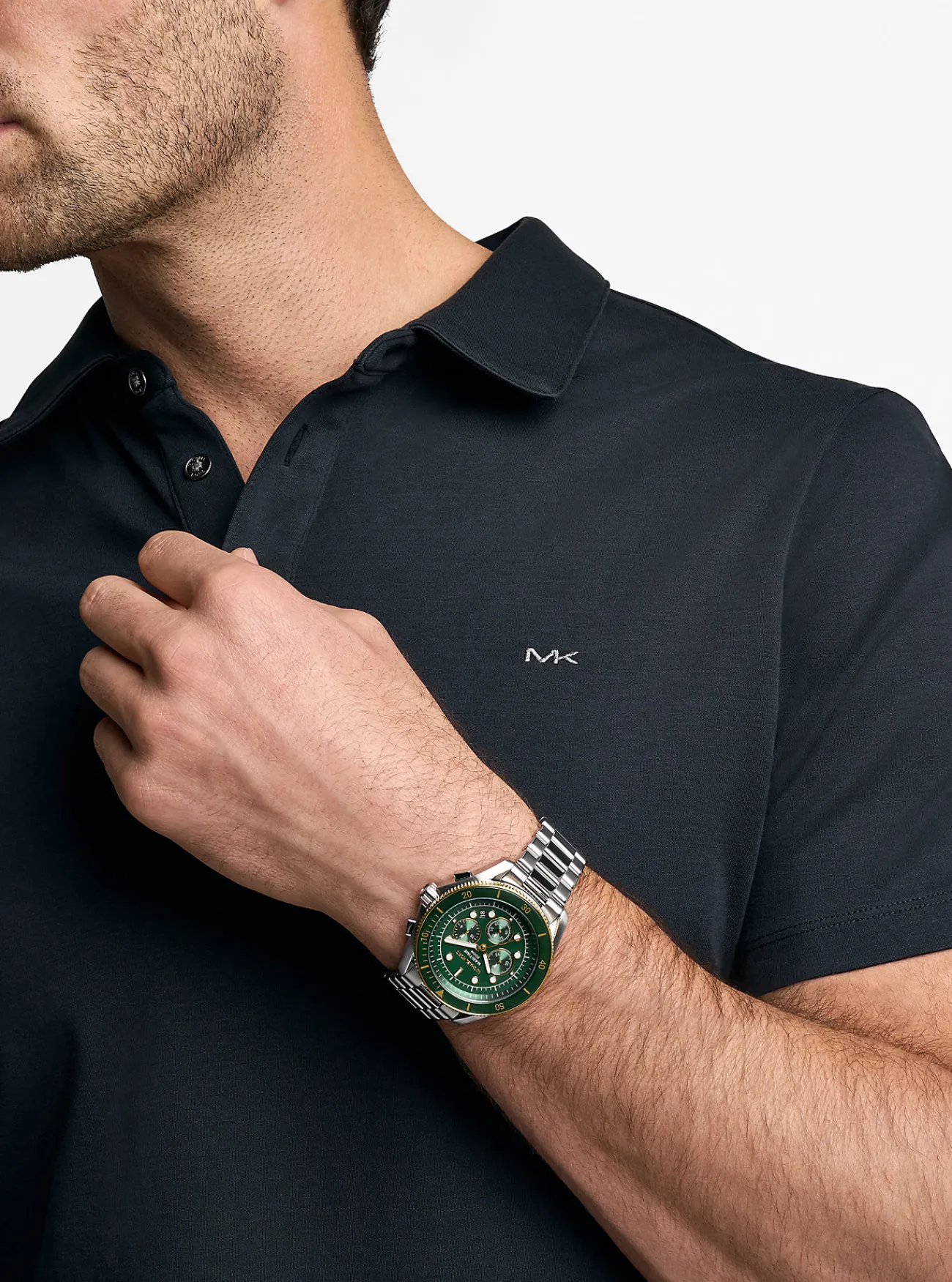 Michael Kors Horloge Maritime, oversized en tweekleurig ZILVER Best