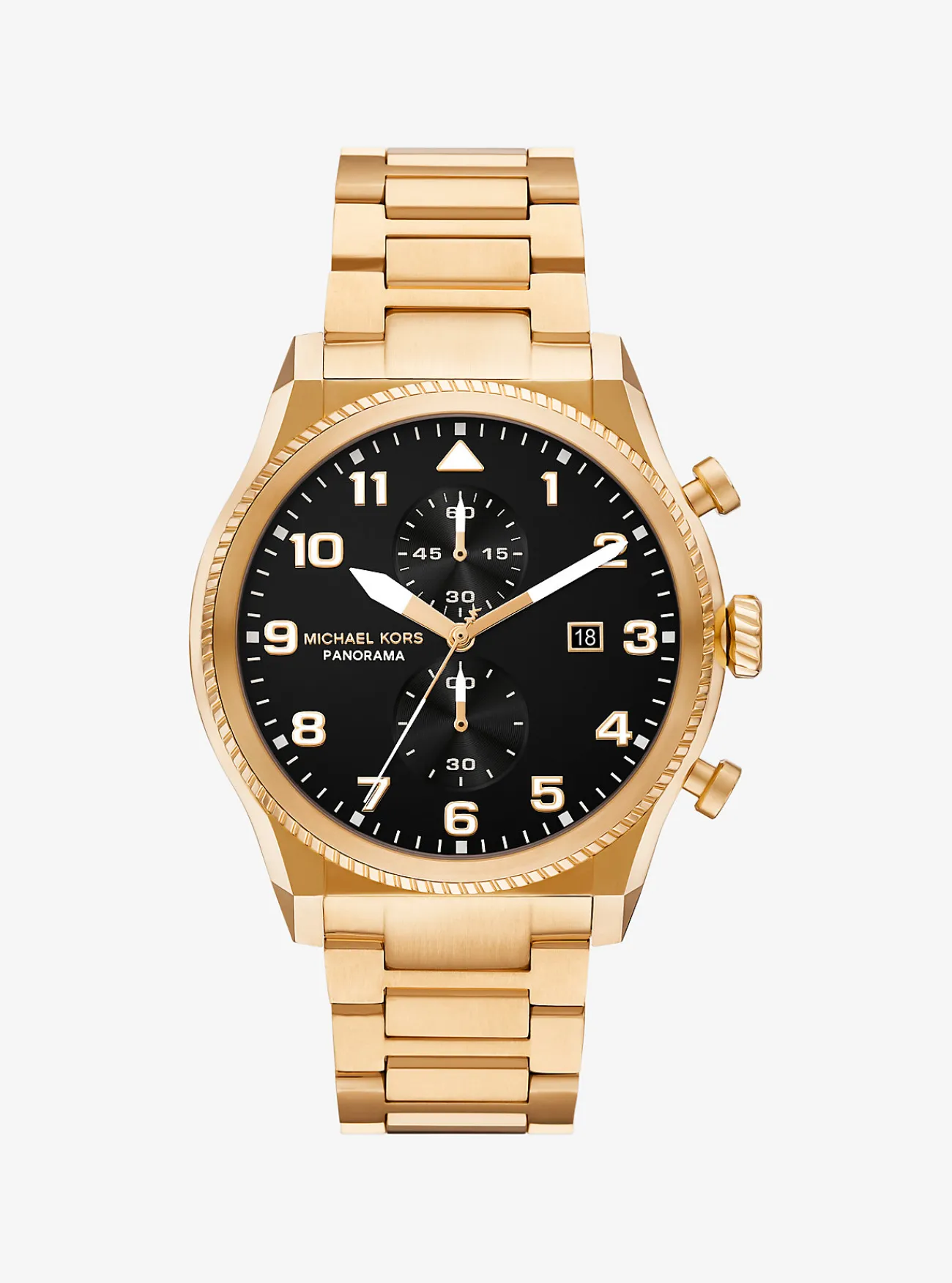 Michael Kors Horloge Panorama, oversized en kleurig GOUD Fashion