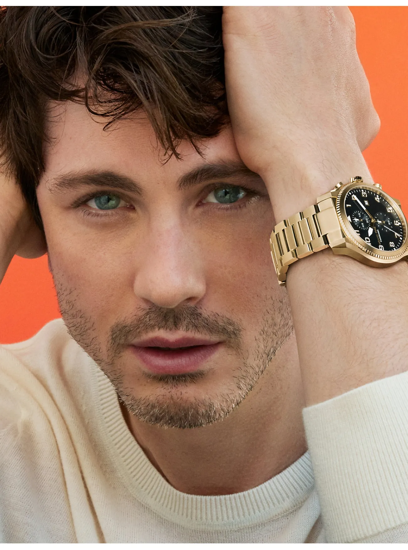 Michael Kors Horloge Panorama, oversized en kleurig GOUD Fashion