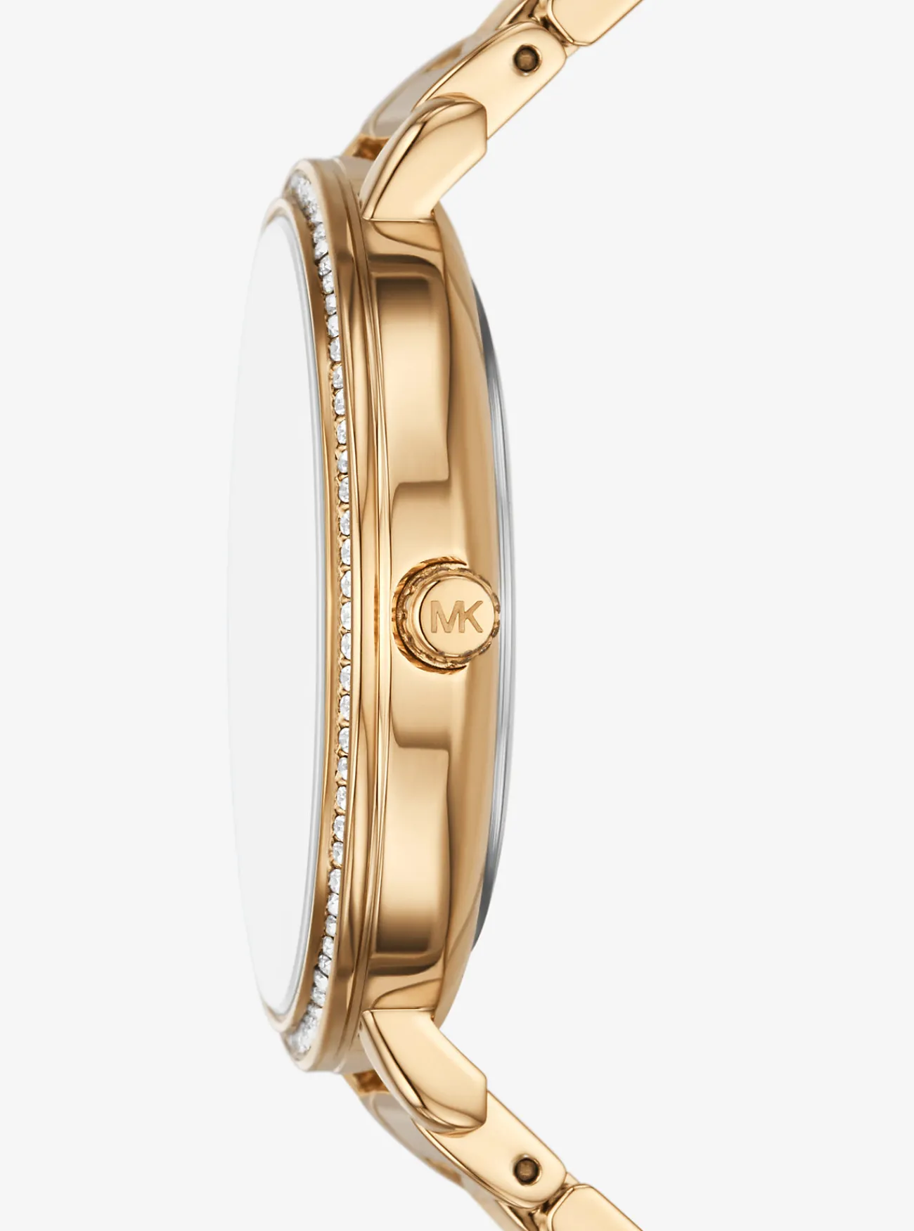 Michael Kors Horloge Pyper, kleurig, logo in reli&euml;f GOUD Outlet